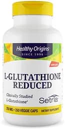 Натуральна добавка Healthy Origins L-Glutathione Reduced 250 mg, 150 вегакапсул