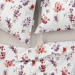 Комплект постільної білизни Cosas Watercolor flowers CS1 Євро фіолетовий (FlowersRedFio_98Cappuccino_200) - мініатюра 3