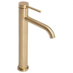 Змішувач для умивальника Rea Clif brushed gold високий REA-B5329 Золотий