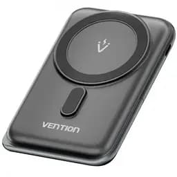 Батарея универсальная VENTION Magnetic Wireless 10000mAh 20W PD USB-C In/Out, QI-15W Black (FHNB0)