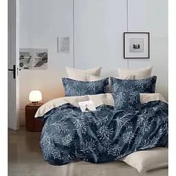 Комплект постельного белья Soho Lounge Keneo SkyBlue Евро 200x230 см синий с бежевым (A130123)