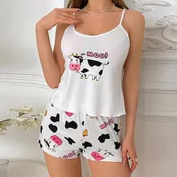 Сексуальна піжамка "Moo" S-M Білий