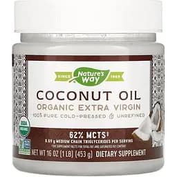 Замінник харчування Nature's Way Organic Coconut Oil Extra Virgin 453 г