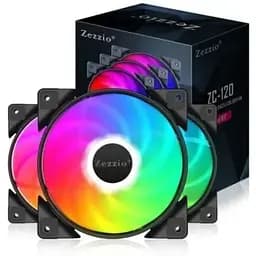 Кулер для корпуса Zezzio (ZC-120 Colorful 3in1)