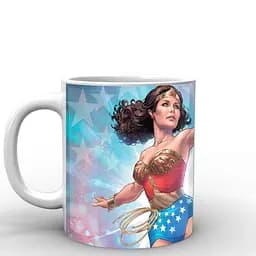 Кухоль GeekLand Чудо-Жінка Wonder Woman на кольоровому фоні WW.02.019 330 мл білий - мініатюра 2