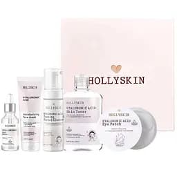 Уцінка. Набір косметики для обличчя Hollyskin Hyaluronic Acid Care Maxi Set: Сироватка 30 мл + Маска 100 мл + Очисна пінка 150 мл + Тонік 250 мл + Патчі під очі 100 pcs - мініатюра 2