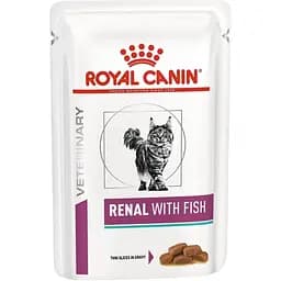 Вологий корм Royal Canin Renal With Fish для котів з хронічною нирковою недостатністю 85 г
