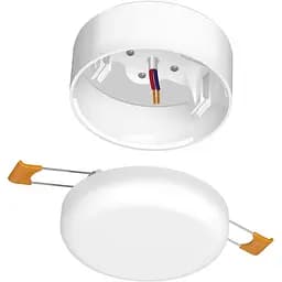 Рамка накладного монтажу безрамкового круглого світильника Videx (VL-DLFR-09SF) 