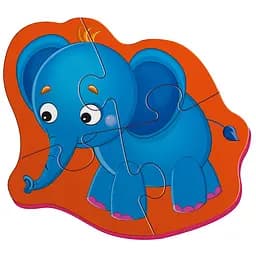 Магнітні бебі пазли Vladi Toys Слоник і зебрік, укр. мова, 4 елементи (VT3208-12) - мініатюра 2