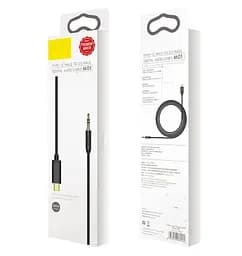 Кабель Baseus Yiven Type-C male To 3.5 male Audio Cable M01 Чорний - мініатюра 2