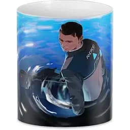 Кухоль GeekLand Детройт: Стати людиною Detroit: Become Human фанарт коннор DB.01.023 330 мл білий