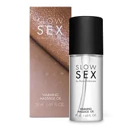 Разогревающее съедобное массажное масло Slow Sex by Bijoux Indiscrets Warming Massage Oil