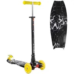 Самокат детский Best Scooter 12 Черно-желтый 000254923