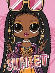 Набор для росписи по номерам для детей 5+ L.O.L. Surprise! O.M.G. Sunset, 30x40 см, КНО6276