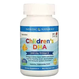 Рыбий жир для детей Nordic Naturals Children's DHA Клубника 250 мг 360 мини капсул