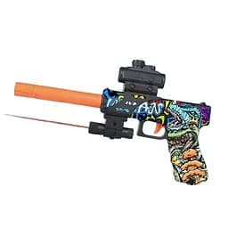 Пістолет 101 WB-01 з прицілом і глушником, механічний, стріляє орбізами, чорний колір