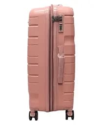 Валіза середня M поліпропілен Milano bag 0306 65×42×28см 56л Рожевий