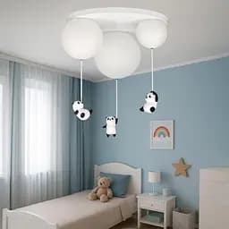 Люстра дитяча з пандами Levistella 7529829-3 - мініатюра 2