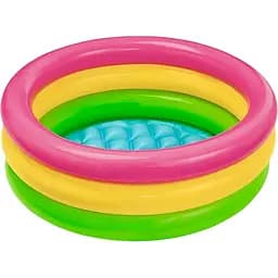 Басейн надувний дитячий Intex 57107 NP Веселка 61x22 см 33 л від 1 до 3 років