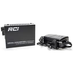 Медіаконвертер RCI 1G, 20km, SC, RJ45, Tx 1550nm standart size metal case (RCI502W-GE-20-B) - мініатюра 3