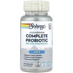 Комплекс пробіотиків для чоловіків Solaray Complete Probiotic Men's 30 веганських капсул
