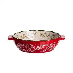 Форма для запікання Vintage Ø17 (см) кругла форма для випікання в духовці з ручками Червоний Yiwu HM04-05