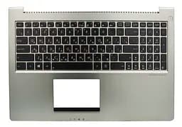Клавіатура Asus UX51V UX51VZ коричнева/металік в корпусі підсвітка Original PRC (13GNWO1AM033-1)
