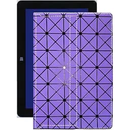 Чохол StatusCASE з екошкіри для планшету Insignia Flex 10.1 NS-P10W8100 Фіолетовий ромб