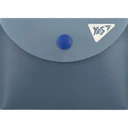 Папка-конверт Yes A7 Fusion на кнопке синяя(492328)