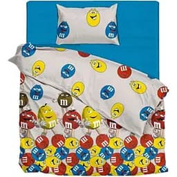 Комплект дитячої постільної білизни OldBro friends M&M, односпальне 105x140 см, бязь Arabeska