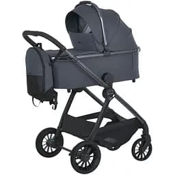 Універсальна коляска 2 в 1 El Camino ME 1183 Riviera Asphalt Gray з рюкзаком, дощовиком та москітною сіткою