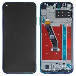 Дисплей для Huawei P40 Lite E, Y7p, синій, з рамкою, High, aurora Blue, ART-L28/ART-L29/ART-L29N
