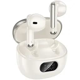 Бездротові навушники Hoco EQ18 Field ANC+ENC noise cancelling true wireless BT headset, BT5.4, 35mAh, 300mAh, 5-6h, Milky white
