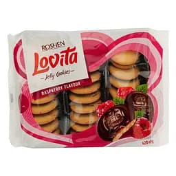 Печиво Roshen Lovita Jelly Cookies Raspberry 420 г (889195)