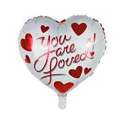 Куля повітряна фольгована (45 см) Серце дизайн 5
