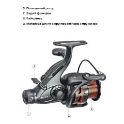 Котушка Brain Apex Double Baitrunner 3000 6+1BB - мініатюра 7