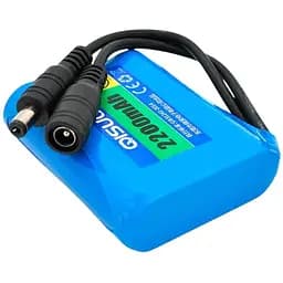 Аккумулятор QiSuo QS12022 литиевый для техники роутера 12V 2.2Ah с элементами Li-ion 18650 DC5.5x2.1