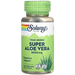 Супер Алоэ Вера Solaray 8000 мг 100 вегетарианских капсул (SOR00123)