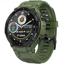 Розумний годинник з мікрофоном Gelius Pro GP-SW008 G-WATCH Bluetooth Call IPX7 Navy Green - мініатюра 5