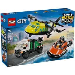Конструктор LEGO City Ремикс самолета, грузовика и судна на воздушной подушке 990 деталей (60505)