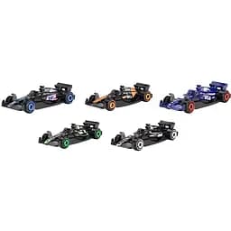 Набор из 5 базовых болидов Hot Wheels F1 2024 (JGF58)