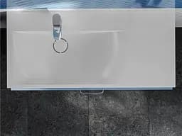 Умивальник Miraggio VIOLA 1000 L (0002658) Miramarble, Глянцевий, Накладний/Підвісний/Врізний, Білий - мініатюра 6