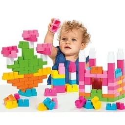 Конструктор з великими деталями в боксі Molto Blocks 90 шт. рожевий (16468) - мініатюра 2
