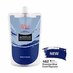 Краска акриловая Rosa Studio Синяя Прусская 462, 200 мл CD