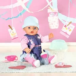 Лялька Baby Born Ніжні обійми Чарівна дівчинка, у джинсовому вбранні, 43 см (831533) - мініатюра 2