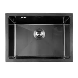 Кухонна мийка під стільницю з PVD покриттям багатофункціональна чорна Nett NB-5742U, Чорний