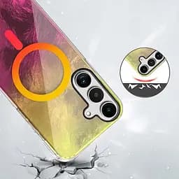 Чохол TPU Shiny Mountain (MagFit) для Samsung Galaxy S24 FE Yellow / Pink - мініатюра 2