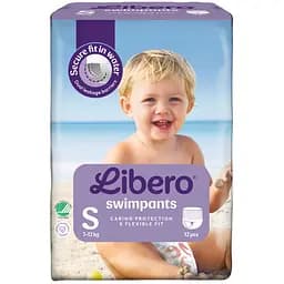 Підгузки-трусики для плавання Libero Swimpants Small 2 (7-12 кг), 12 шт. - мініатюра 2