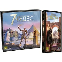 Настільна гра Ігромаг 7 Чудес (2-е видання) з доповненням Міста (укр.) (92346+1)