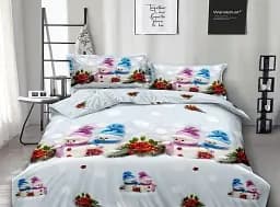 Комплект постільної білизни з компаньйоном TAG Tekstil R845 Сімейний